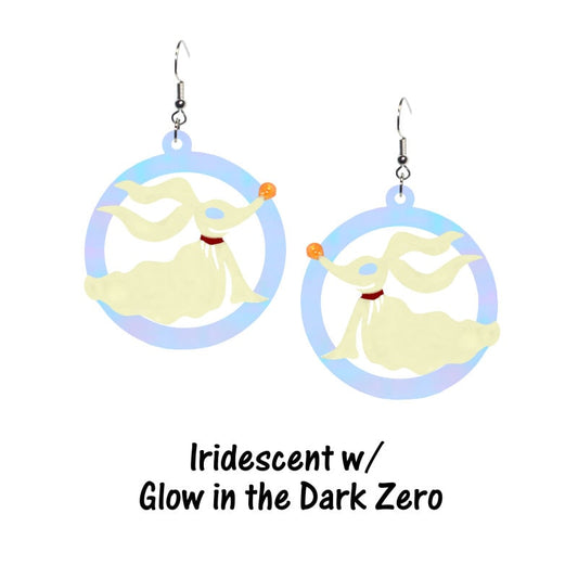 Zero Hoop Earrings- Nightmare Before Christmas Disney Inspired