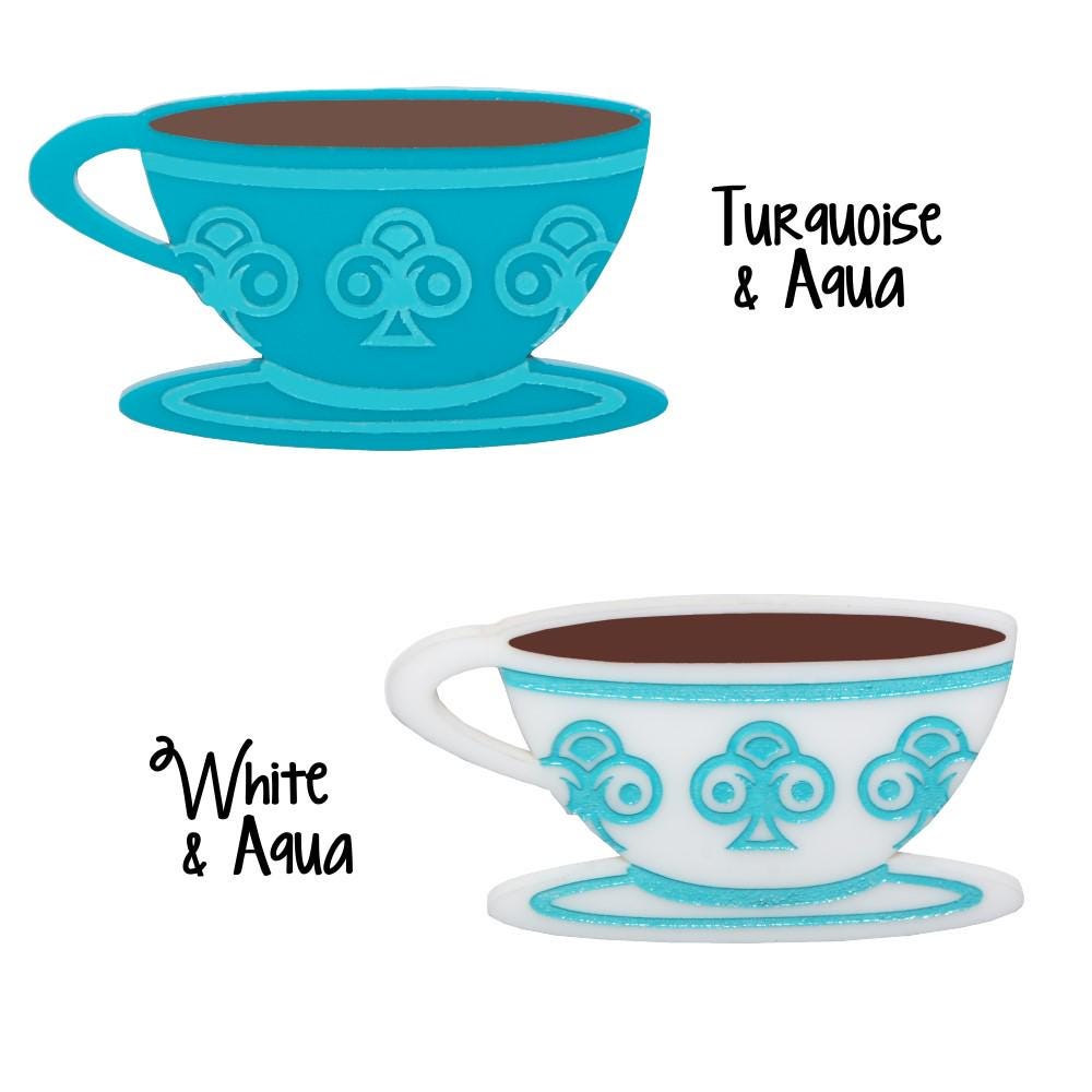 Mad Tea Party Teacup Brooch - Wonderland Inspired