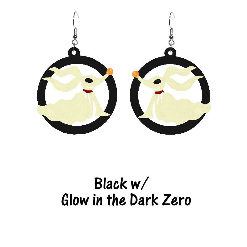 Zero Hoop Earrings- Nightmare Before Christmas Disney Inspired